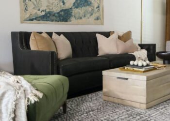We’re Buying a Velvet Sofa After Seeing This Living Room