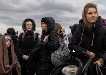 Las familias ucranianas sufren el dolor de la separación