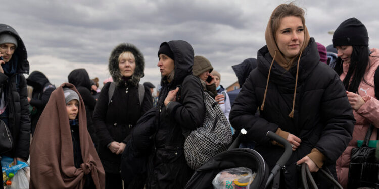 Las familias ucranianas sufren el dolor de la separación