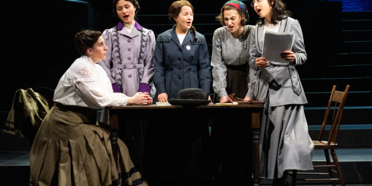 Lesson of the Day: ‘Friendship, Betrayal and the Fight: “Suffs” Tells the Suffragist Tale in Song’