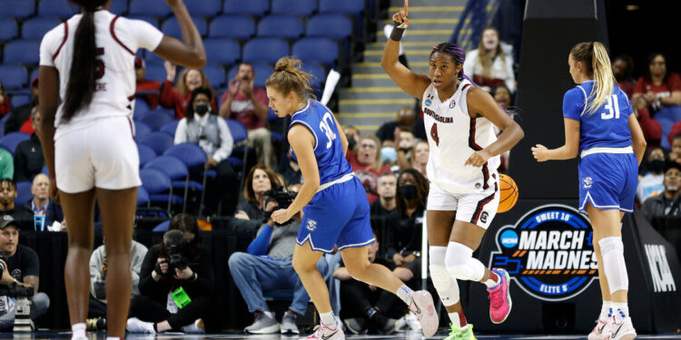 Stopping Creighton’s Charge, South Carolina Heads to the Final Four
