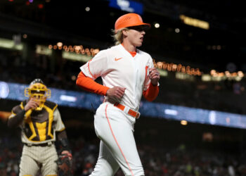 Alyssa Nakken Coaches First Base for San Francisco Giants