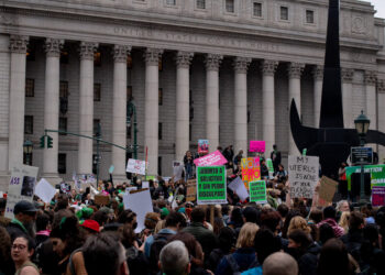 New York Officials and Hundreds of Protesters Rally in Support of Abortion Rights