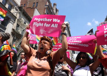 N.Y.C. Pride Marchers ‘Nervous’ After Court’s Abortion Ruling