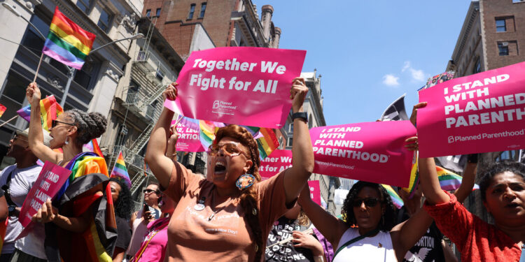 N.Y.C. Pride Marchers ‘Nervous’ After Court’s Abortion Ruling