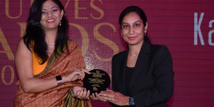 Kanwaljit Kaur from KAPP Edge Solutions won the BTX Top Women Executive Award 2022