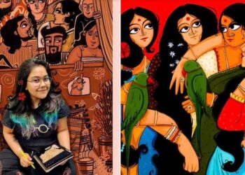 The 28-year-old Kolkata artist’s page on Instagram has over 70,000 followers