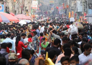 India is still not expected to experience a fall in its population for another 30 or 40 years. Photograph: Amarjeet Kumar Singh/Sopa Images/Rex/Shutterstock