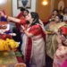 women celebrating Sindoor Khela in Jaipur