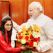 PM Modi meets Bhagwad Gita contest winner Maryam Asif Siddiqui
