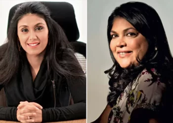 File photo of Roshni Nadar Malhotra and Falguni Nayar