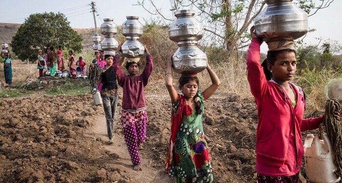 Women and girls often bear the deepest impacts of increasing scarcity of natural resources, such as water
