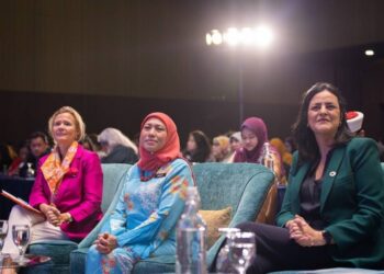 (From left) Dr Asa Torkelsson, Datuk Seri Nancy Shukri and Karima El Korri at the Malaysia Women & Girls Forum 2022