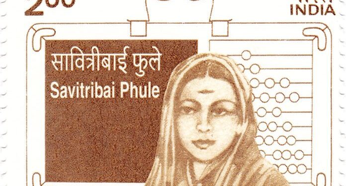 The stamp issued in 1998 in honour of Savitribai Phule