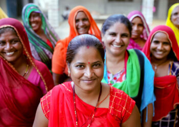 Anju Salvi (in the middle), photographed with UN Women’s Second Chance Education (SCE) programme beneficiaries. The programme is helping women re-enter formal education, get vocational and skills training, and secure employment or entrepreneurial opportunities.
