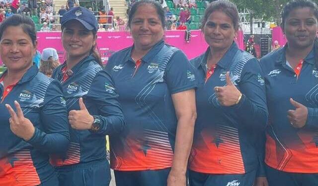 A Maiden Gold For India's Women's Fours Lawn Bowls Team At CWG 2022