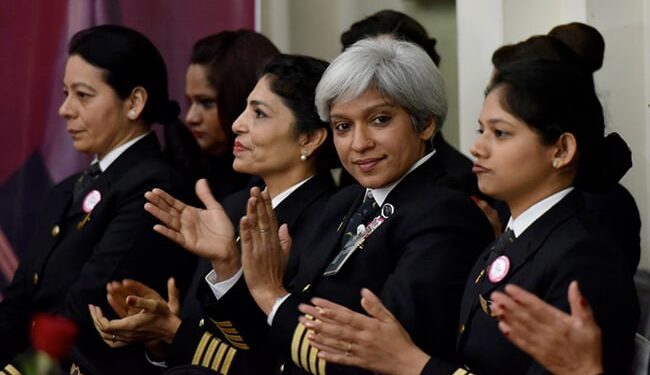 Air India claims to have among the largest yokes of female pilots in the country.