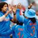 Cricket - Women's Cricket World Cup Final - England vs India - London, Britain - July 23, 2017 India's Jhulan Goswami (L) celebrates with team mates the wicket of England's Fran Wilson, who went out for a duck Action Images via Reuters/John Sibley