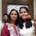 Ishita Kishore with her family on Tuesday
