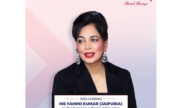 Cosmo First Appoints Yamini Kumar as Whole Time Director